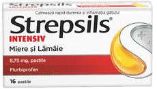 Strepsils Intensiv Miere și Lămâie 8,75 mg, pastile