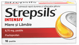 Strepsils Intensiv Miere și Lămâie 8,75 mg, pastile